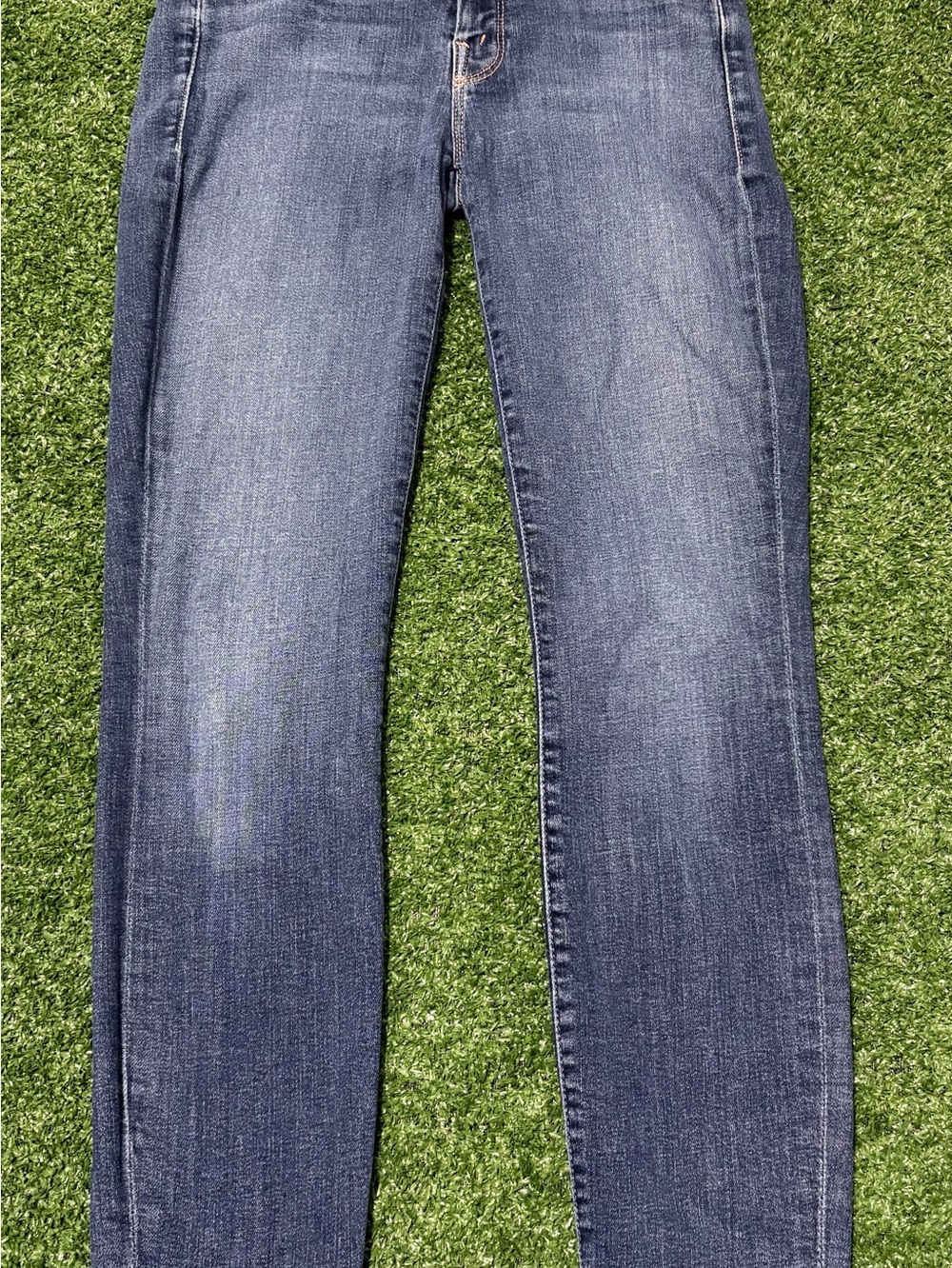 MOTHER The Looker Ankle Fray Jeans in Girl Crush Blue Size 26